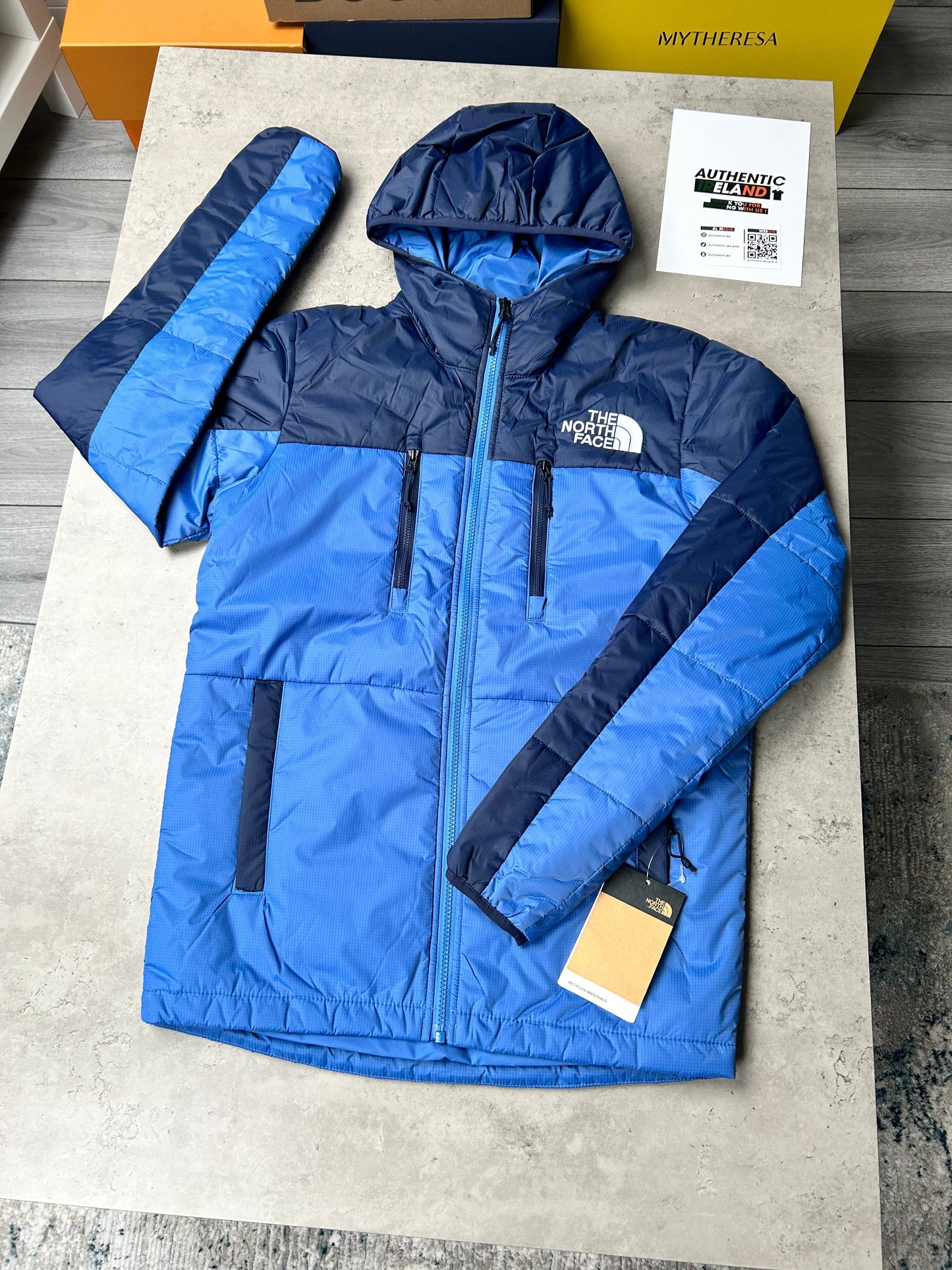 THE NORTH FACE NYLON PUFFER JACKET - BLUE