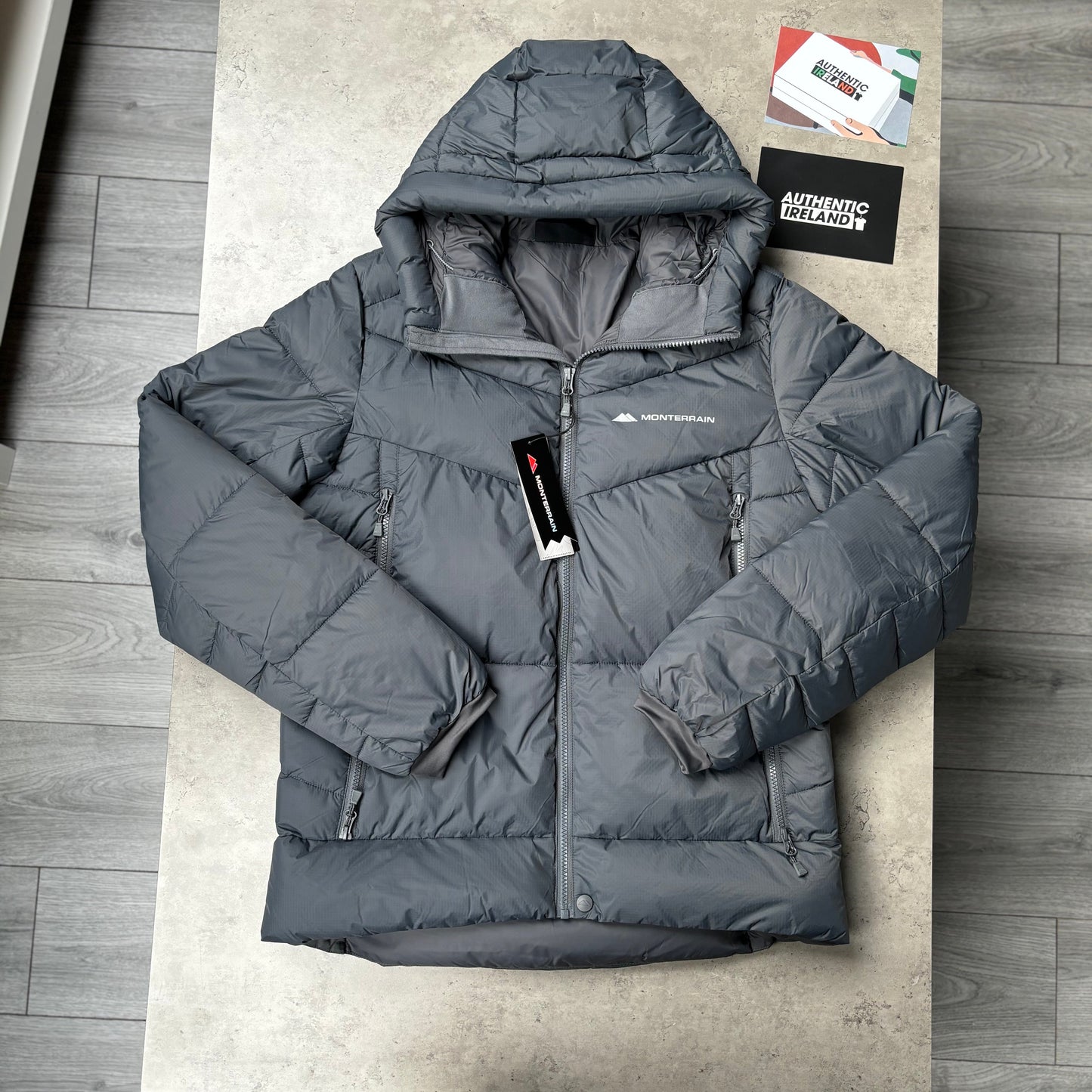 MONTERRAIN EVEREST DOWN PUFFER JACKET - GREY